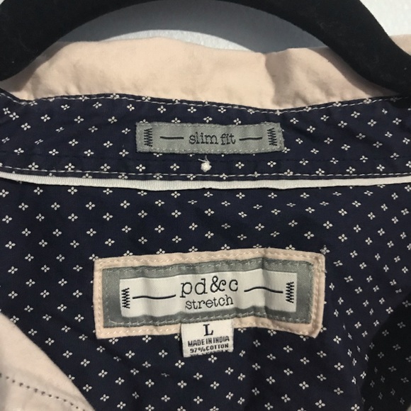 PD&C Stretch Large Dress Shirt - Picture 2 of 2